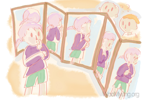 #28 A Mirror and a Little Girl